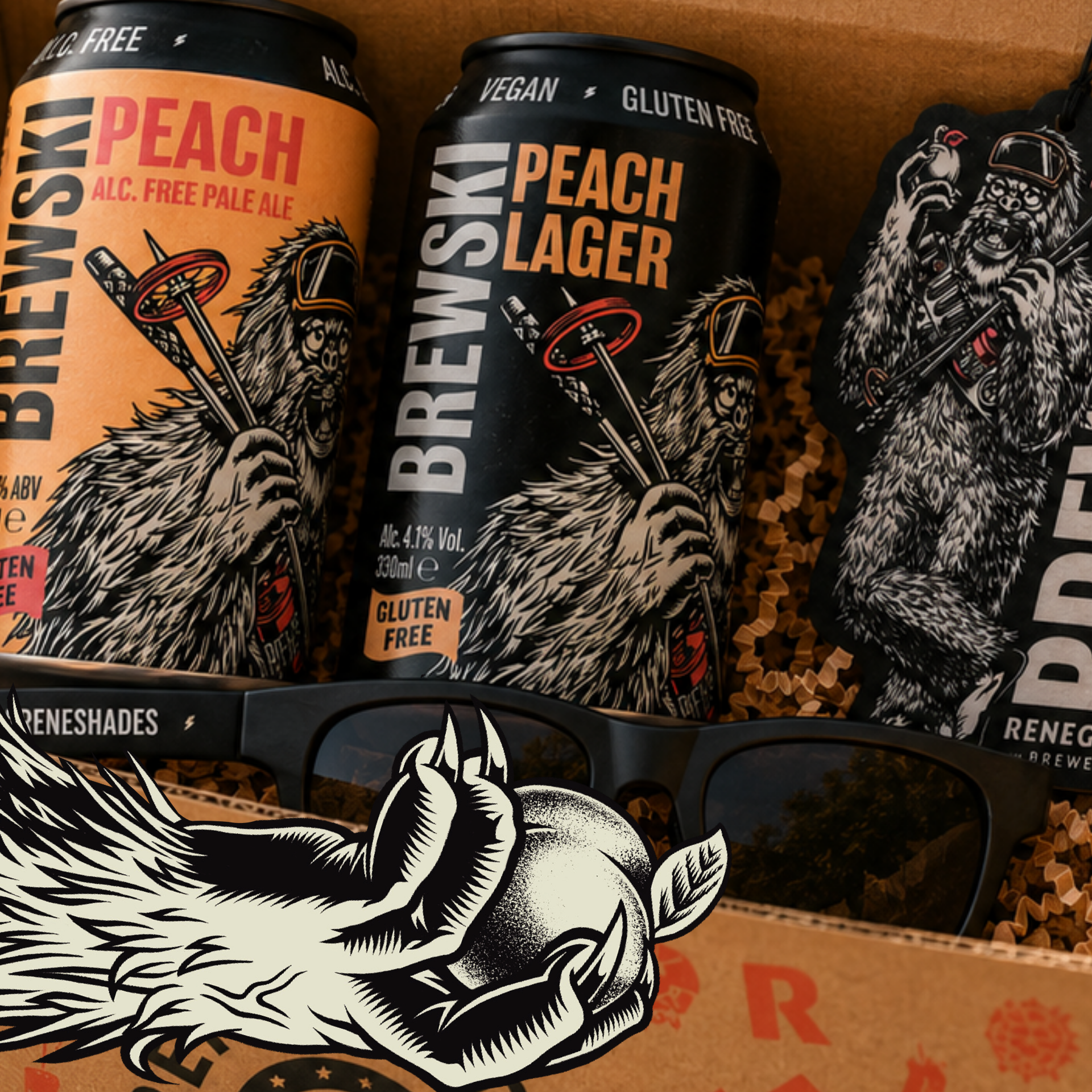 Brewski Peach Lager - Image 3